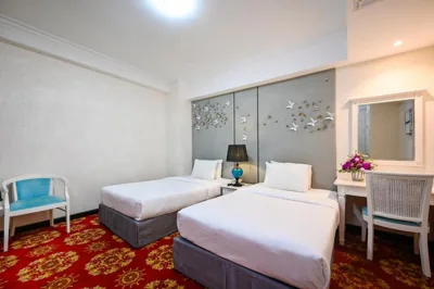 Deluxe-Zweibettzimmer (ohne Fenster) — California Saigon Hotel & Rooftop Pool